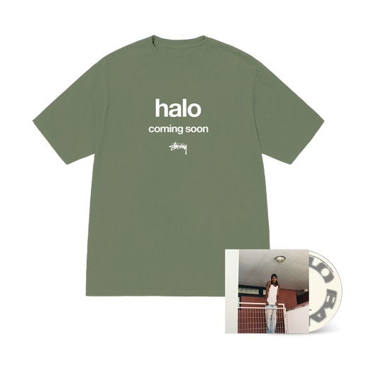 Halo x Stussy | Limited Edition Green Tee + CD